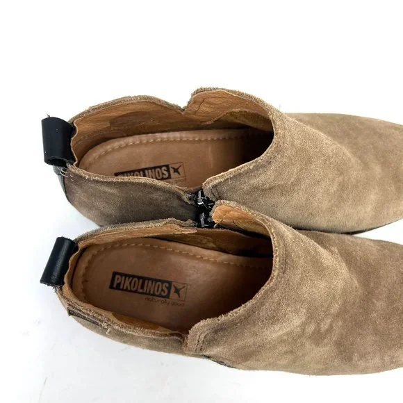 Pikolinos Suede Leather Ankle Boots Bootie ORDINO Sz 39 8.5 9 brown boho bootie - Picture 5 of 9